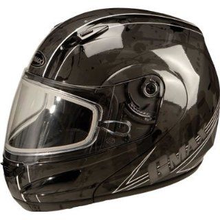 GMAX GM44S SPC Multi Color Modular Snowmobile Helmet Black/Silver 3XL