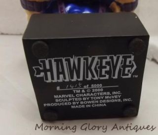 Hawkeye Limited Sculptured Mini Bust Bowen 1415 5000 MIB Marvel Comics