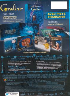 Coraline Widescreen Limited Edition Gift Set New DVD