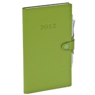 Italian GREEN Leather 2012 Weekly Pocket Planner