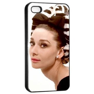 Audrey Hepburn Classic Style Apple iPhone 4 4S Seamless Case Black