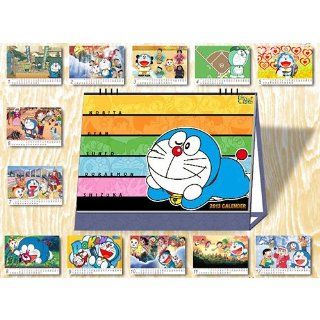 Anime Doraemon Desktop Calendar 2013,Blue baseboard