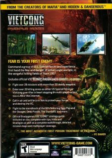VIETCONG PURPLE HAZE w/ Fist Alpha Expansion   RARE Vietnam Shooter PC