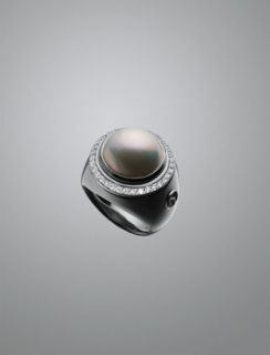 David Yurman 14mm Pearl Cerise Ring   