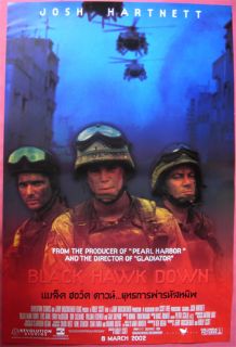Diff Black Hawk Down Thai Movie Poster Josh Hartnett