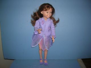 American Girl Doll Hopscotch Hill Hallie 16 Brown Hair Purple Clothes
