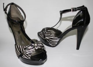Womens Shoes G by Guess Harty Platform T Strap Sandal Heel Black