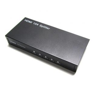 hdmi 1 x 4 amplifier splitter support 3d hd digital audio video dvd