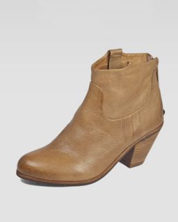 Sam Edelman Lisle Western Ankle Boot, Saddle   Neiman Marcus