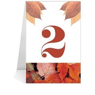 Wedding Table Number Cards   Autumn Cloud #1 Thru #39