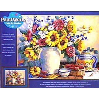  Paint By Number, Sunflower Still Life: Arts, Crafts & Sewing