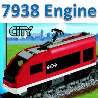 Lego Train City Passenger Red High Speed Engine Motor Railway Set from