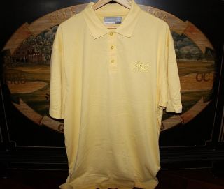 Mens XXL Yellow Golf Polo Shirt DryTecLUXE Cutter & Buck ABC VIRGINIA