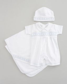 462B Kissy Kissy Summer Whites Hat, Playsuit & Blanket