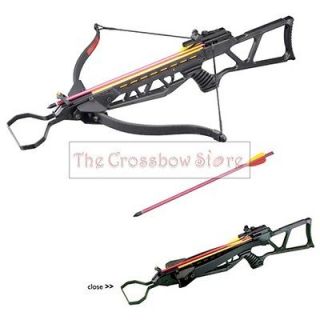 130lbs foldable metal black hunting crossbow 2 arrows time left