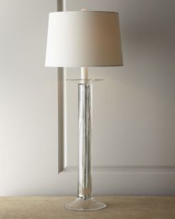 Fluted Mercury Style Glass Buffet Lamp