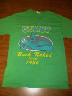 GUMBY small T shirt Art Clokey claymation stop motion retro 1950s Buck