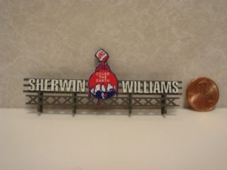 Scale or Small HO Billboard Sign Sherwin Williams Paints Bar Mills