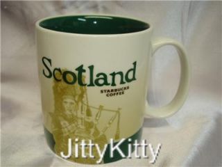Starbucks Scotland Highland Bagpipes Global Icon City Mug 16oz 2009