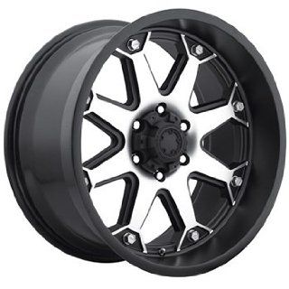 Ultra Bolt 18x10 Machined Black Wheel / Rim 5x5 with a 0mm Offset and