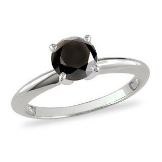 1.87 Ct+ Excellent Black Diamond 925 Sterling Silver Ring