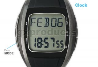  Fitness Belt Wrist Watch Pulse Heart Rate Monitor Calorie 240bpm NEW