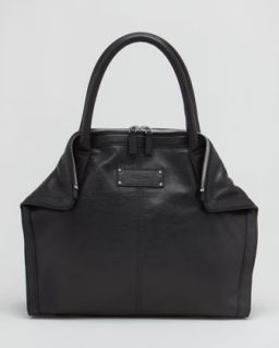 V18S9 Alexander McQueen Leather De Manta Tote Bag, Mini