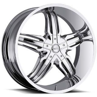 Milanni Phoenix 22 Chrome Wheel / Rim 6x5.5 with a 20mm Offset and a