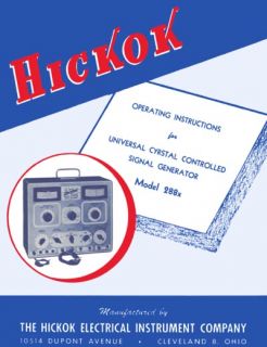 in my  store hickok 288x signal generator manual reprint