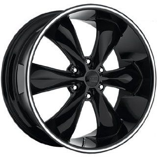 Foose Legend 6 22x9.5 Black Wheel / Rim 6x5.5 with a 35mm Offset and a