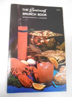 The Smirnoff Brunch Recipe Book 1971 w Intro s I Hayakawa