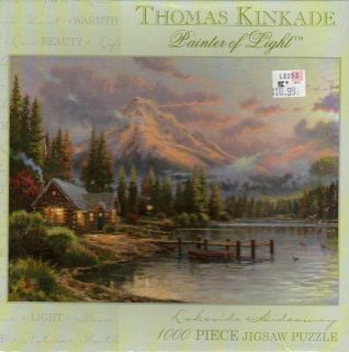 Lakeside Hideaway SEALED Jigsaw Puzzle 1000 Pieces Thomas Kinkade