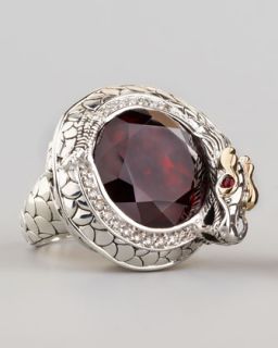 John Hardy Batu Naga Pave Diamond Ring, Ruby   