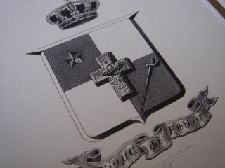 Sigma PHI Epsilon Fraternity Coat Arms Allegory Crown Seal Richmond