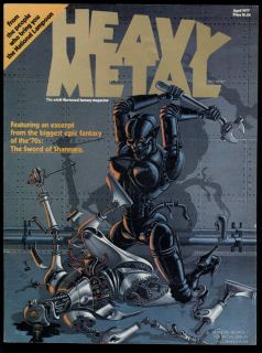 HEAVY METAL ADULT ILLUSTRATED FANTASY MAGAZINE #1 APRIL 1977 MOEBIUS