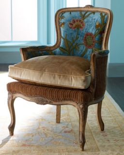 Old Hickory Tannery Darra Teal Chair   