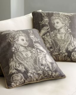 Pale Embroidery Velvet Pillow   