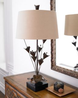 John Richard Collection Antiqued Copper Tulips Lamp   