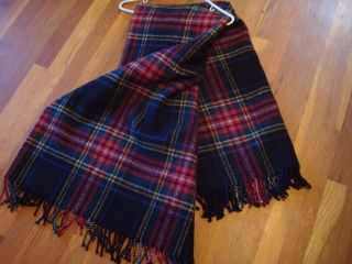 HIGHLAND HOME INDUSTRIES ALL WOOL BLANKET THROW MADE SCOTLAND 60 BY 55