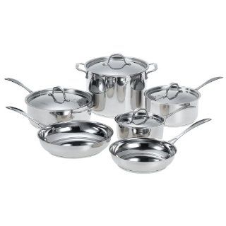 Hoffritz Platinum 10 piece Stainless Steel Cookware Set