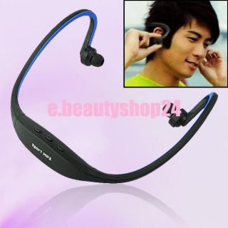  Wireless MP3 Player FM Radio Headset Headphone Earbuds Earphone