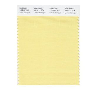 Pantone 12 0711 TCX Smart Color Swatch Card, Lemon Meringue   