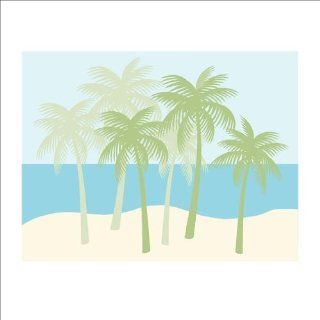   Palm Tree Pattern Paint By Number Wall Mural 