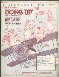 by harbach hirsch for going up musical play witmark nyc original sheet