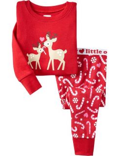 Baby Gap Girls Holiday Xmas Pajamas Reindeer U Pick Size