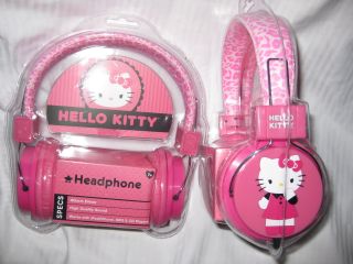 Stereo Headphones Hello Kitty Pink High Quality Headphone Womens