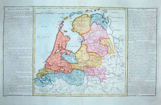1767 Clouet Géographie Moderne Map Netherlands Holland