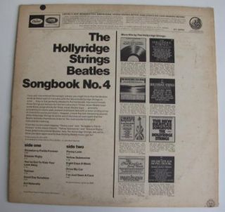 Beatles Songbook Vol 4 Hollyridge Strings LP EX NM