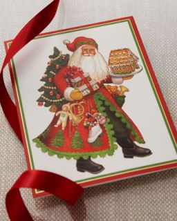 Toyland Santa Christmas Cards & Envelopes   