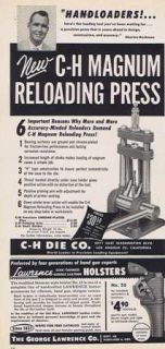  MAGNUM Reloading Press Charles Heckman SHELL LOADER Vintage PRINT AD